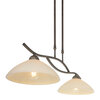 Steinhauer CAPRI hanglamp brons 2-lichts