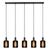 Lucide hanglamp LAMBRES zwart 4-lichts