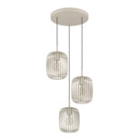 Eglo ROMAZZINA hanglamp taupe rond