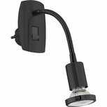 Eglo stekkerspot Parrini flexibel zwart