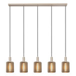 Lucide hanglamp LAMBRES taupe 4-lichts