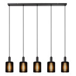 Lucide hanglamp LAMBRES zwart 4-lichts