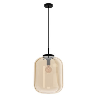 Eglo hanglamp Bulciago Groot/Amber glas SHOWMODEL