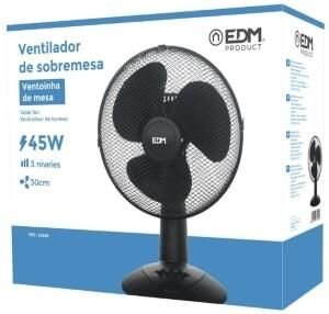 EDM 33949 ventilator zwart