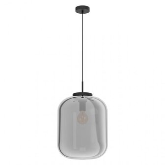 Eglo hanglamp BULCIAGO groot / Titanium glas