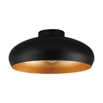 Eglo MOGANO plafondlamp zwart/goud &Oslash; 40 cm