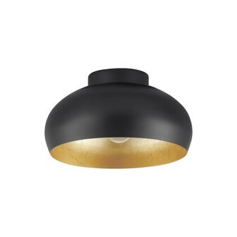Eglo MOGANO plafondlamp zwart/goud &Oslash; 28 cm