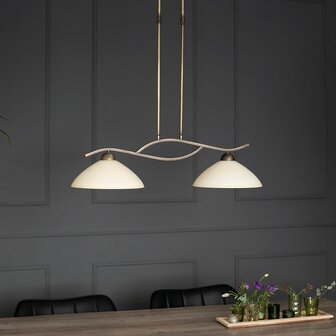 Steinhauer CAPRI hanglamp brons 2-lichts