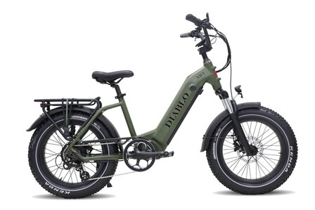Diablo XR1 elektrische fatbike matt-green