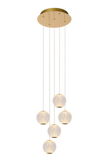 Lucide CINTRA hanglamp 5-lichts rond