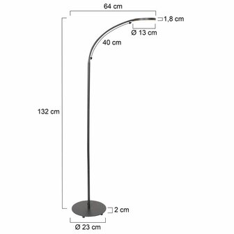 Steinhauer vloerlamp Platu 3351ZW