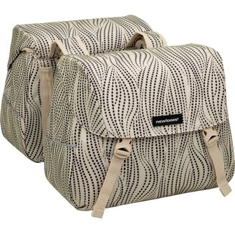 New Looxs fietstas dubbel Joli Alma sand 37L