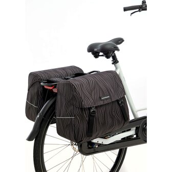 New Looxs fietstas dubbel Joli Alma black 37L