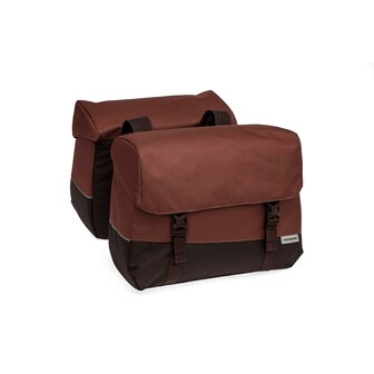 New Looxs fietstas dubbel Joli Oslo burgundy/rust 37L