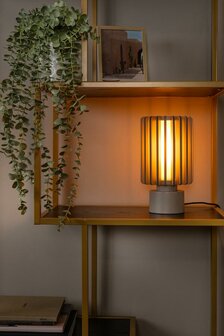 Lucide tafellamp LAMBRES taupe