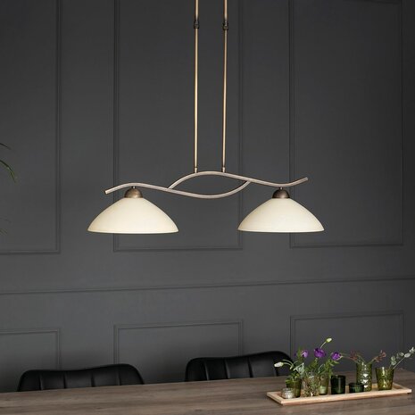 Steinhauer CAPRI hanglamp brons 2-lichts