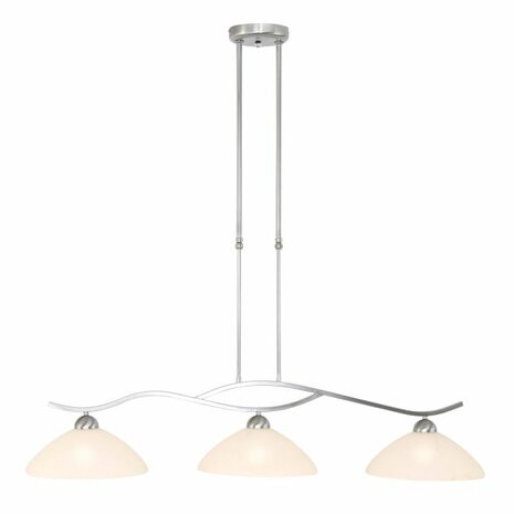 Steinhauer CAPRI hanglamp staal 3-lichts