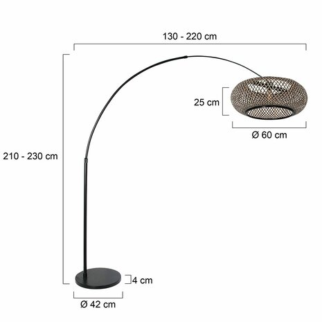 Steinhauer MAZE 7508ZW vloerlamp 