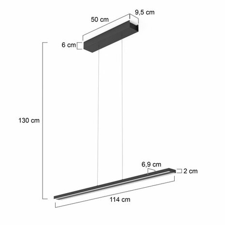 Steinhauer hanglamp Bande 3314ZW