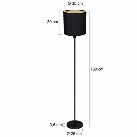 Steinhauer vloerlamp Noor 1564ZW