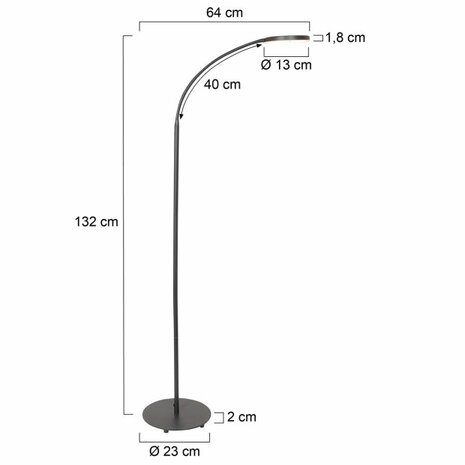 Steinhauer vloerlamp Platu 3351ZW