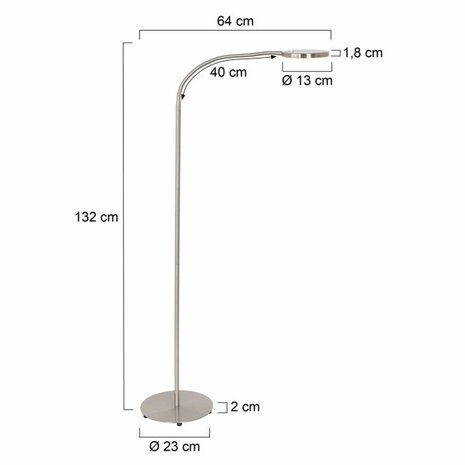 Steinhauer vloerlamp Platu 3351ST