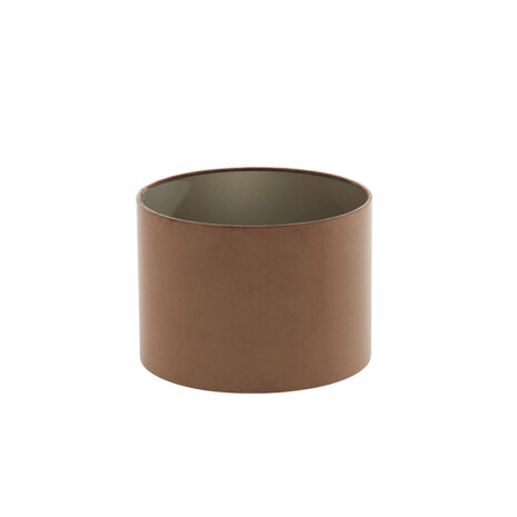 Light & Living kap cilinder 25-25-18 cm VELOURS chocolade bruin