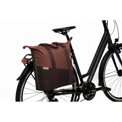 New Looxs fietstas enkel shopper Kota Oslo burgundy/rust