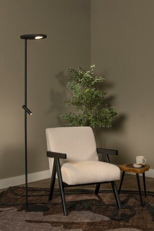 Lucide ORTOLAN vloerlamp zwart Essential